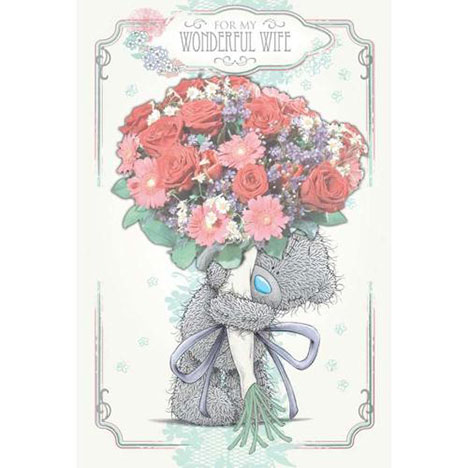 3D Holographic Wife Anniversary Me to You Bear Card £3.59